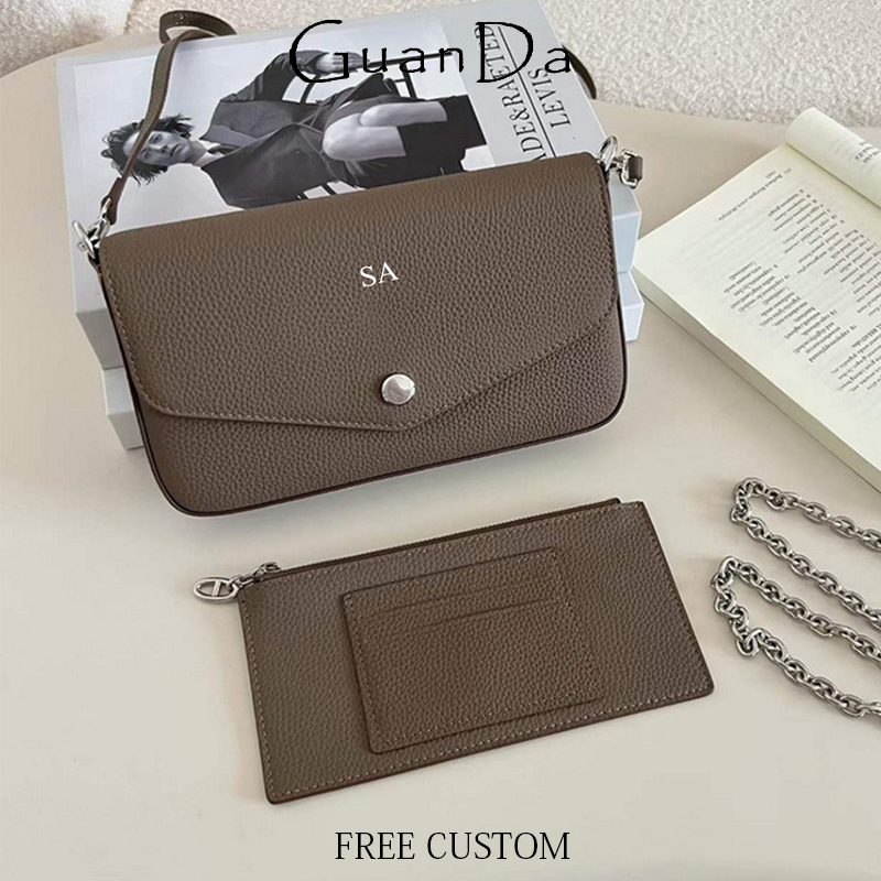 Luxury Bags Names - Bolso de Hombro de Cuero Genuino