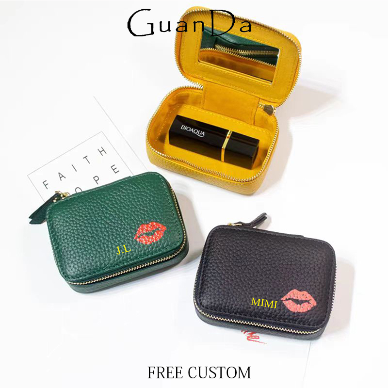 Luxury Bags Names - Caja de lápiz labial de piel