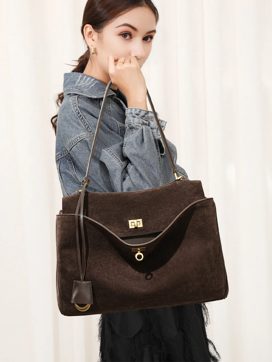 Bolso de Mano de Cuero Genuino - Luxury Bags Tote reseña y precio
