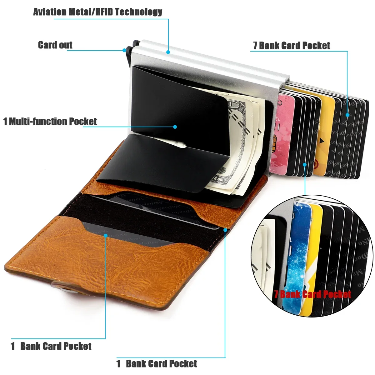 Gran capacidad, 12 ranuras par - Luxury Bags Lv reseña y precio