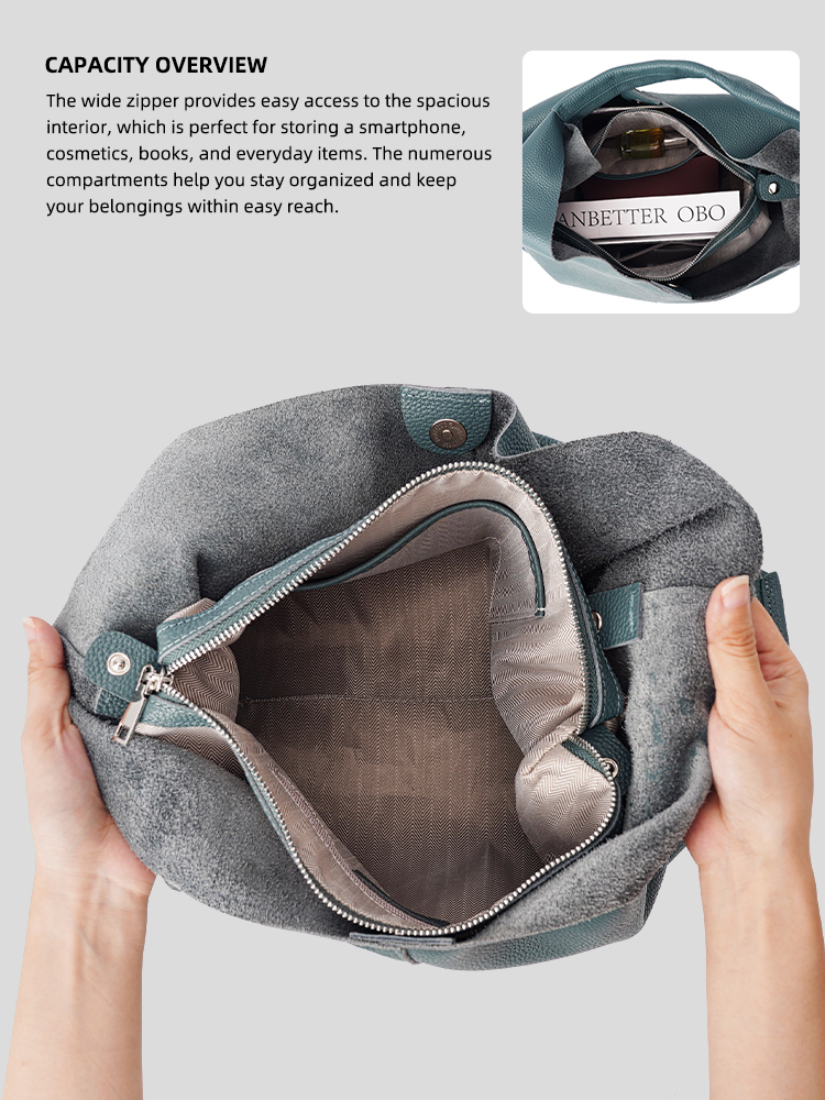Bolso de mano grande de cuero  - Luxury Bags Tote reseña y precio