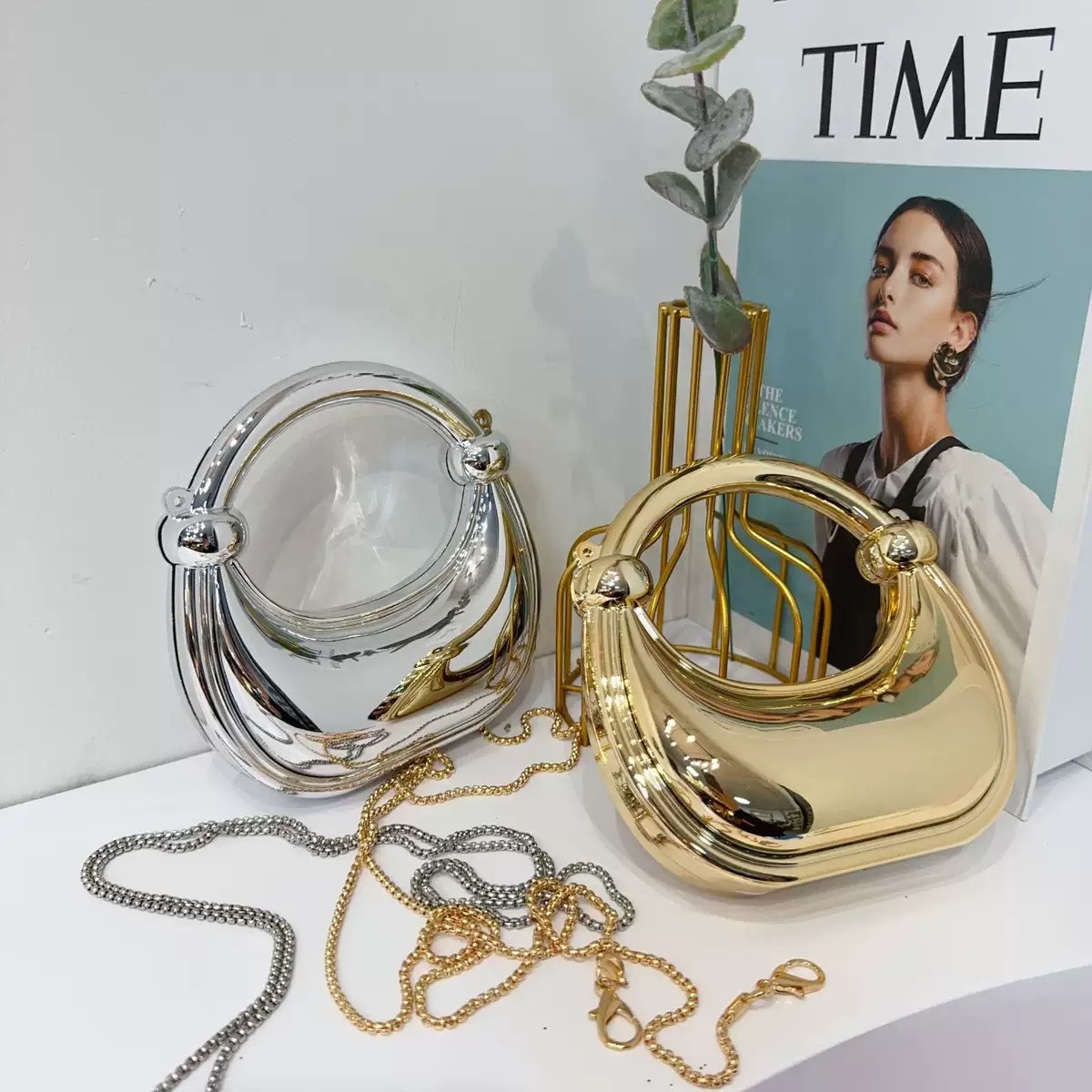 Mini bolso de noche dorado, mo - Luxury Bags Mini reseña y precio