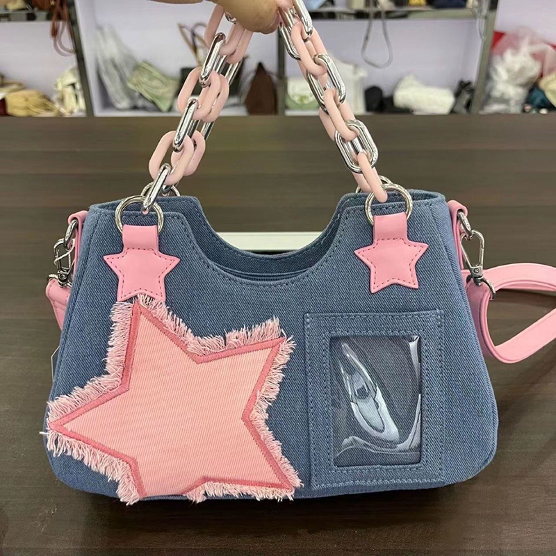 Bolso de hombro de mezclilla p - Luxury Bags Tote reseña y precio