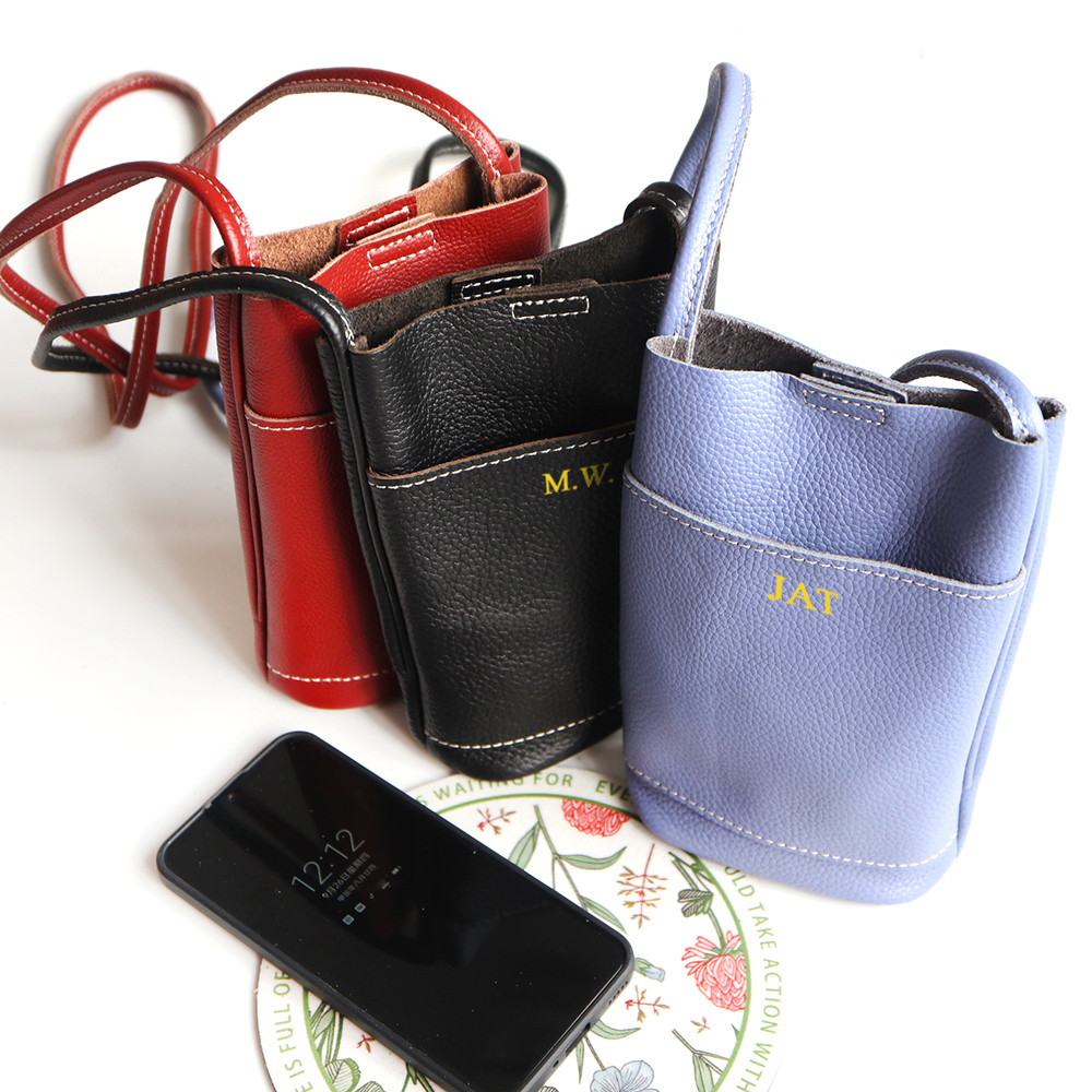 Bolso para teléfono de piel de - Luxury Bags Names reseña y precio